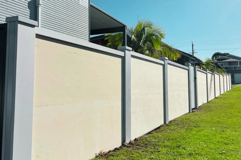 Premium modular walls boundary installation in Greater Sydney — Muller's Fencing
